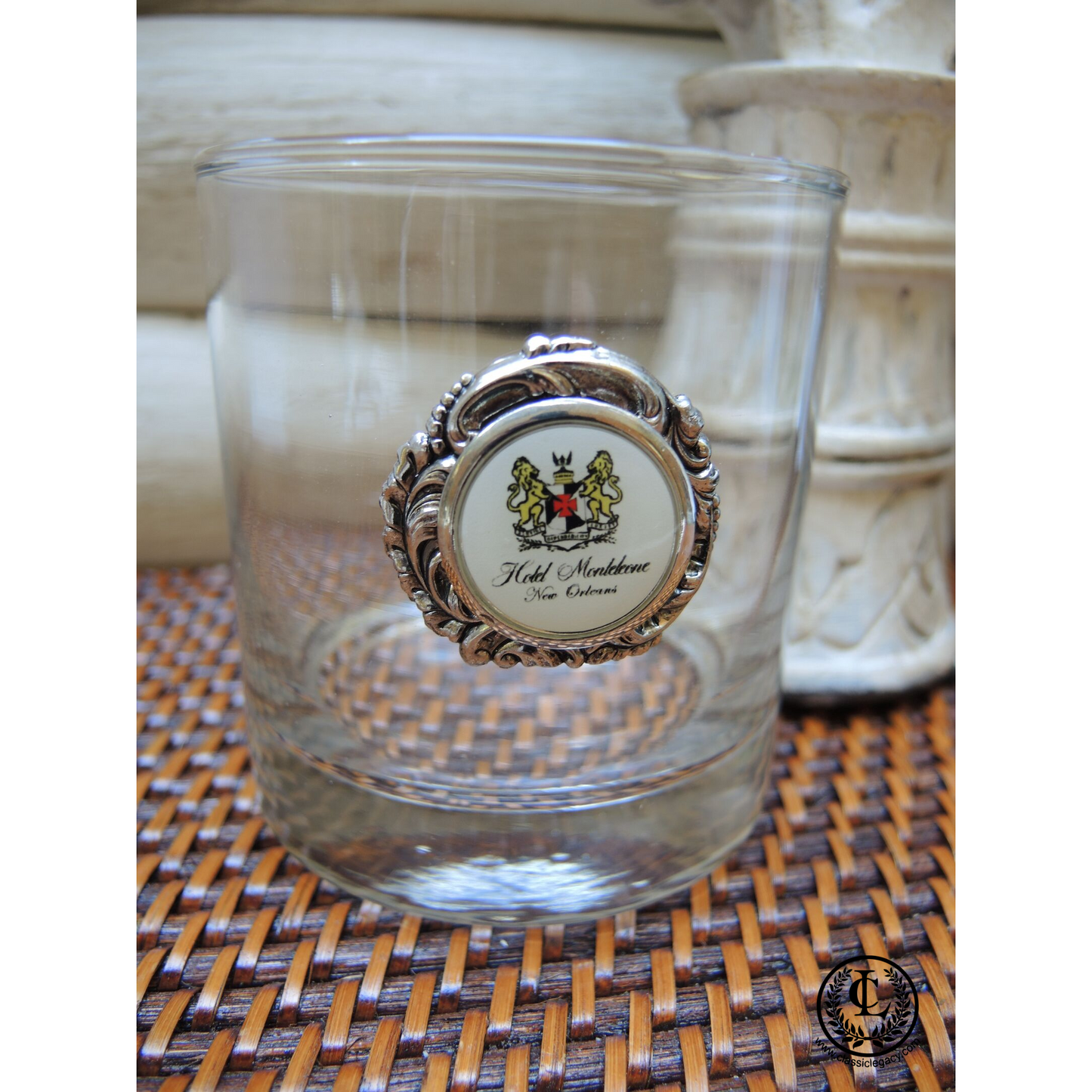 Custom Bourbon Glass with Image of Hotel Monteleone by  Classic Legacy 