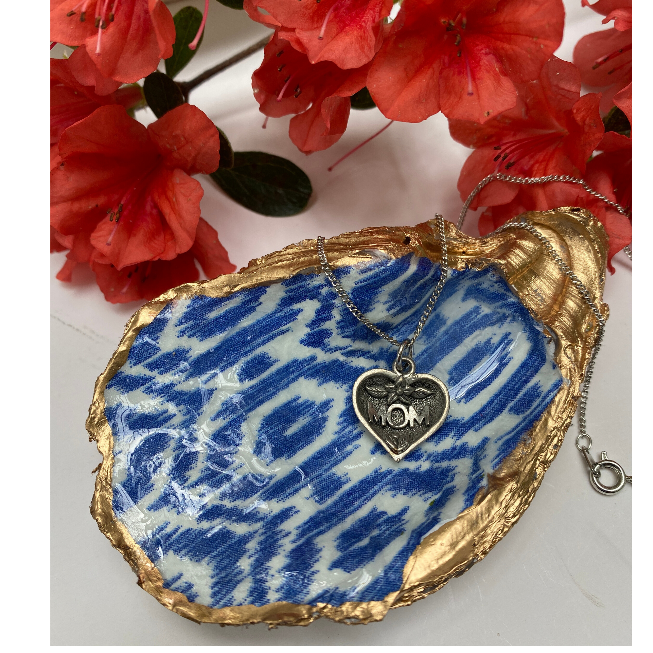 Mothers Day Gift Jewelry Dish Plus Necklace