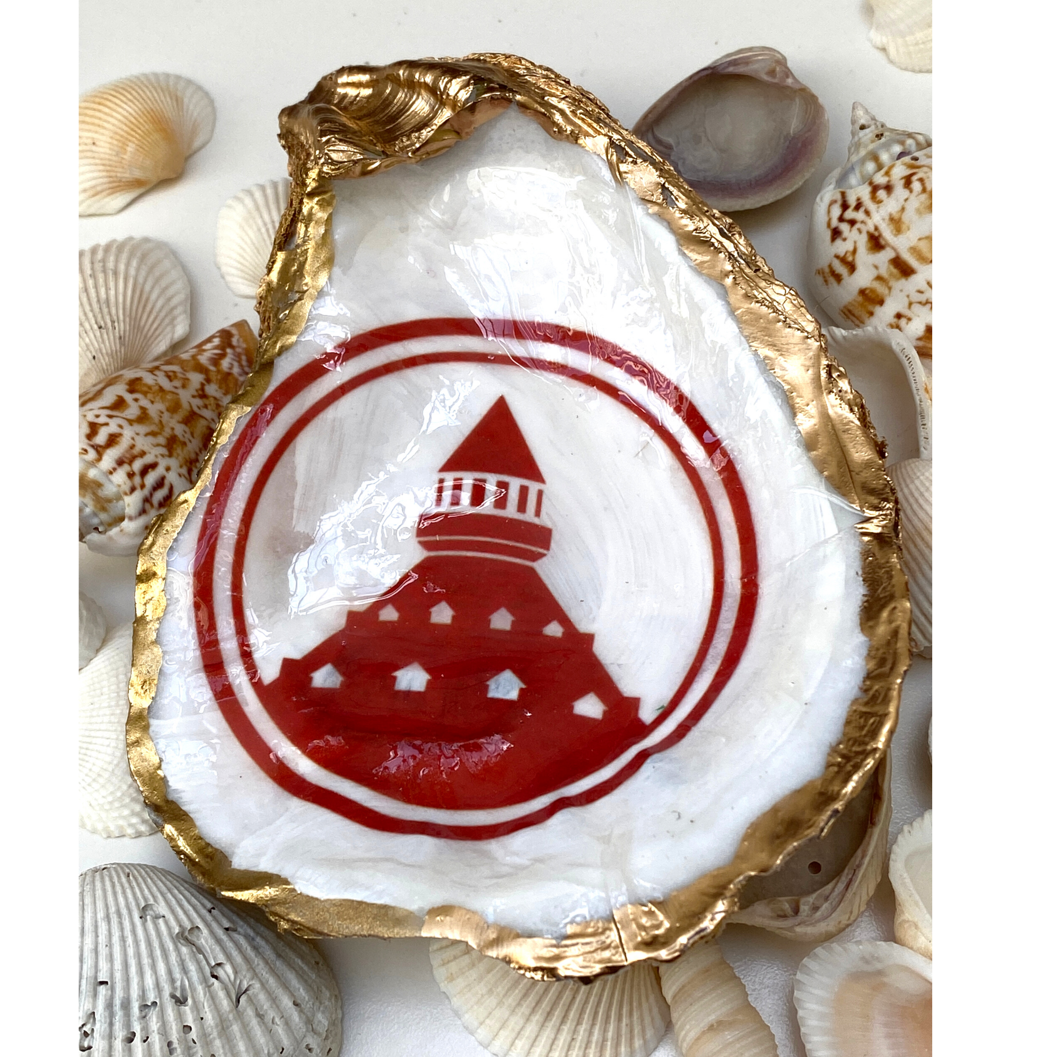 Custom, Personalized, Oyster Shell Art, Logo Design, Minimum order 60