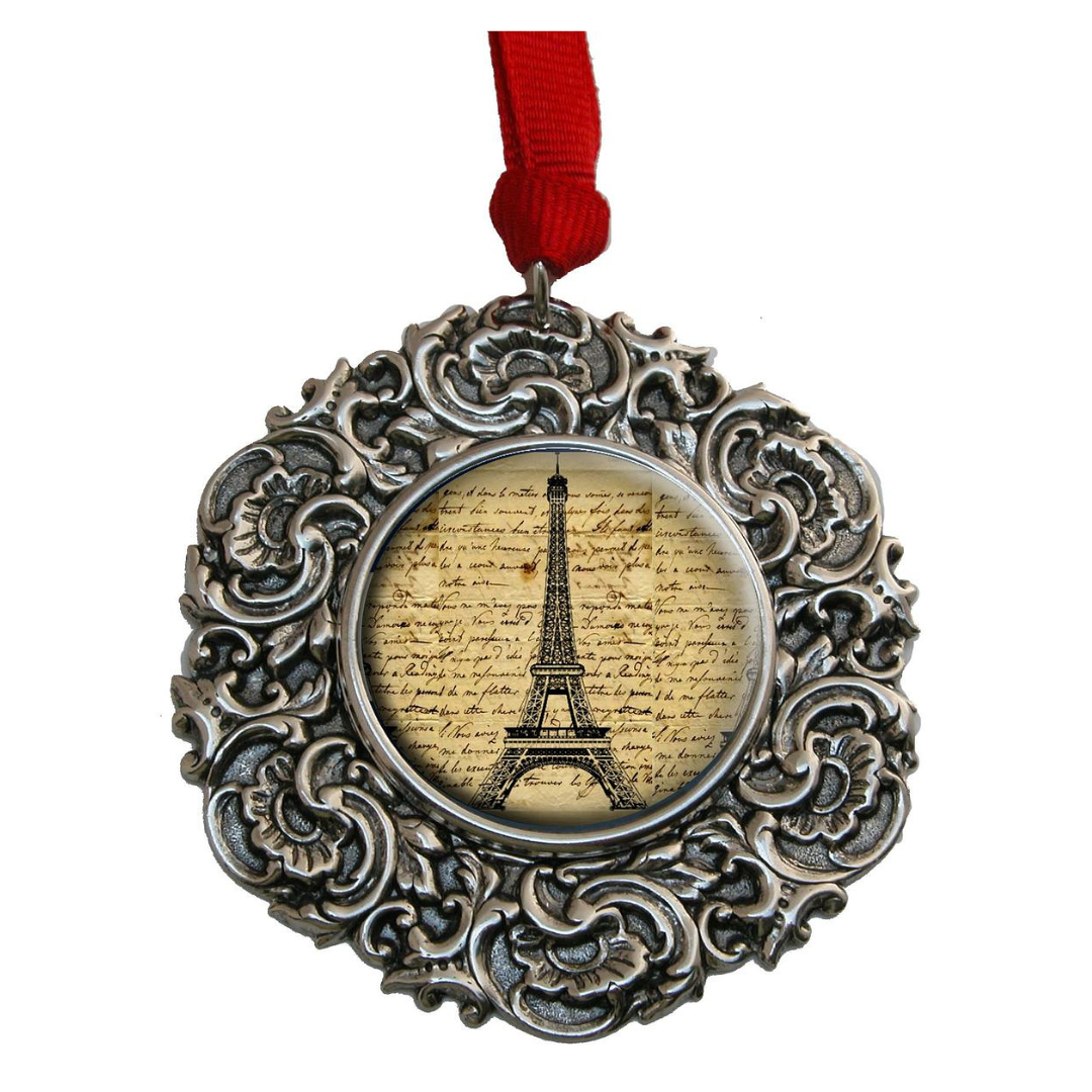 Paris French-Inspired Christmas Ornament
