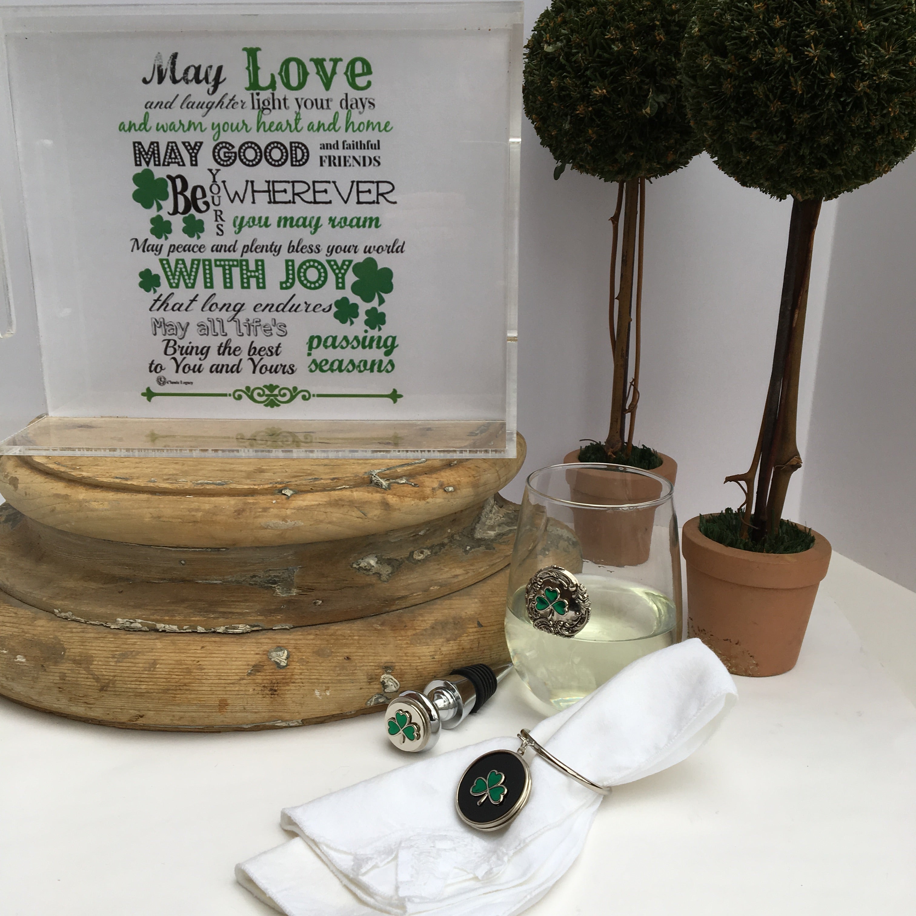 Irish Napkin Rings Set of 4