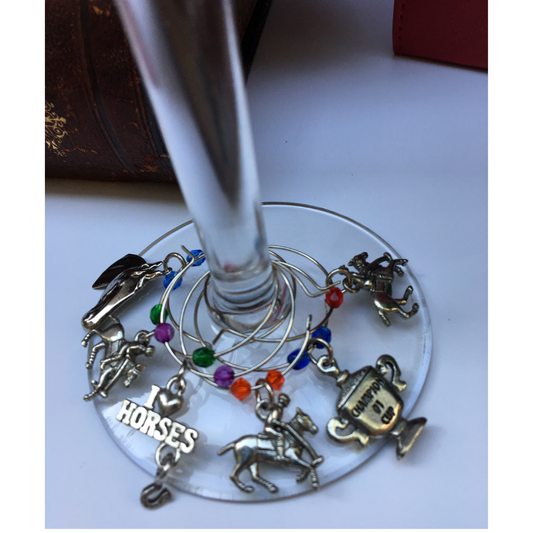 Polo Wine Charms | Gift for Polo Fan