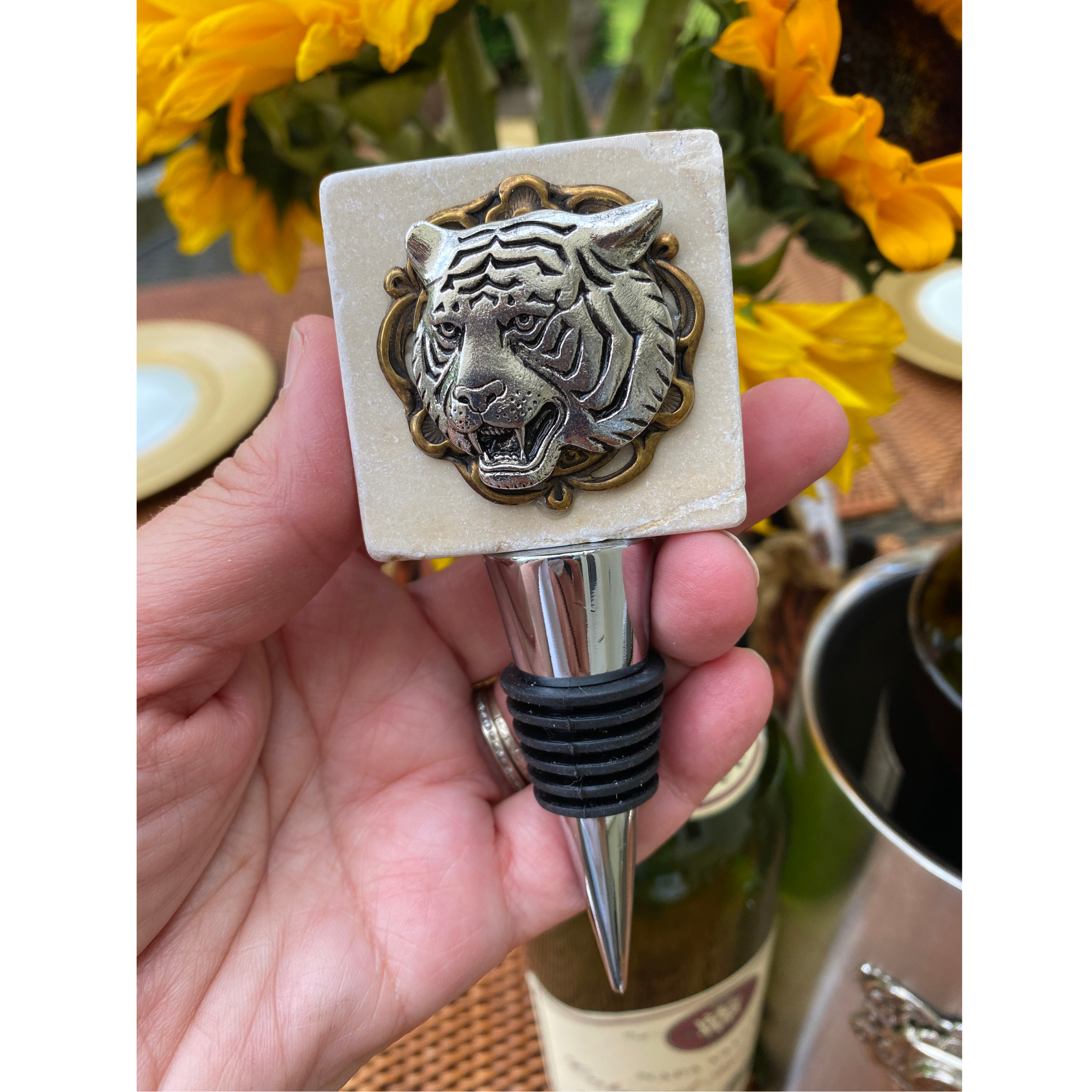 Tiger Bottle Stopper | Gift for Tiger Fan