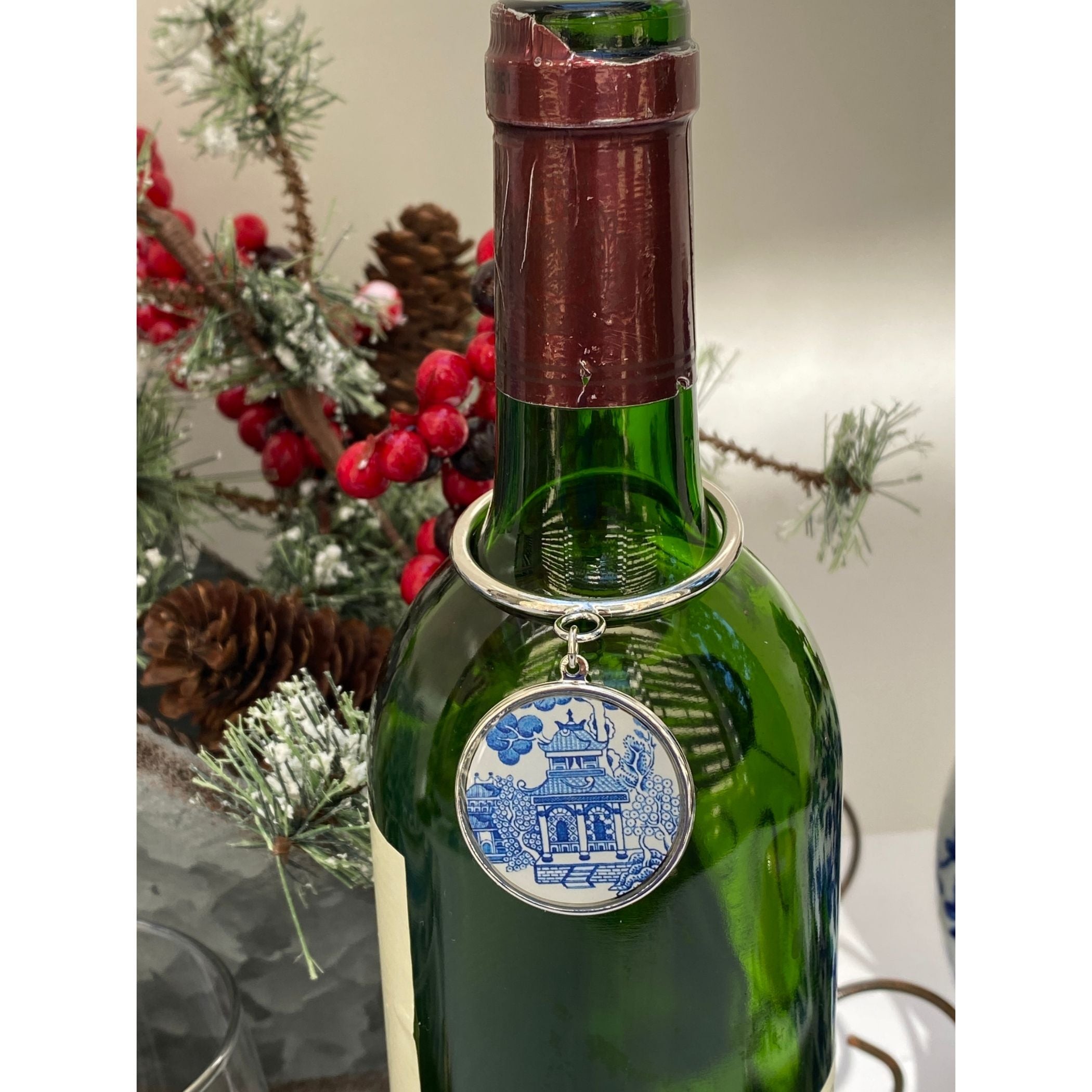 Bottle Decor Blue Chinoiserie