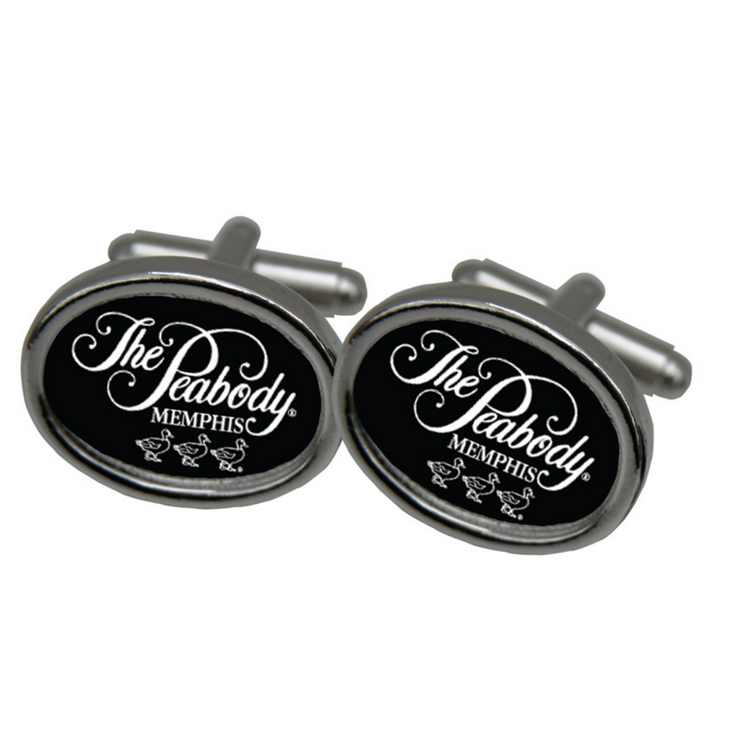 custom oval cuff links featuring logo or art by Classic Legacy